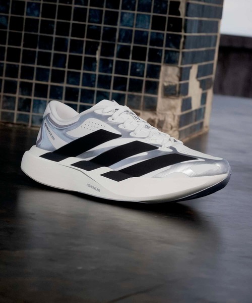 adidas(アディダス)の「アディゼロ EVO SL EXO / Adizero EVO SL EXO Shoes / ランニングシューズ / アディダス adidas(スニーカー・レディース・ホワイト×ブラック・23.0cm/23.5cm/24.0cm/24.5cm/25.0cm/25.5cm/22.0cm/22.5cm/26.0cm)」の9枚目の写真
