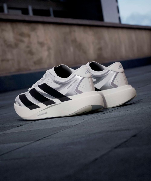 adidas(アディダス)の「アディゼロ EVO SL EXO / Adizero EVO SL EXO Shoes / ランニングシューズ / アディダス adidas(スニーカー・レディース・ホワイト×ブラック・23.0cm/23.5cm/24.0cm/24.5cm/25.0cm/25.5cm/22.0cm/22.5cm/26.0cm)」の12枚目の写真