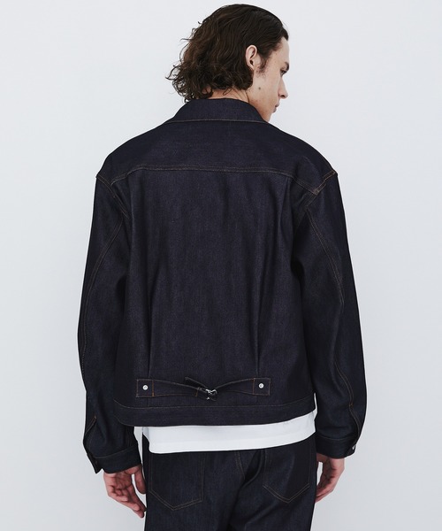 UNITED TOKYO(ユナイテッドトウキョウ)の「【数量限定生産】TYPE1 SILK DENIM TRUCKER JACKET |SETUP可/高級素材/シルク/耐久性/リジット(デニムジャケット・メンズ・ダークインディゴブルー・2/1)」の6枚目の写真