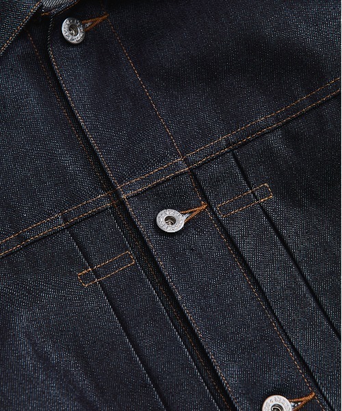 UNITED TOKYO(ユナイテッドトウキョウ)の「【数量限定生産】TYPE1 SILK DENIM TRUCKER JACKET |SETUP可/高級素材/シルク/耐久性/リジット(デニムジャケット・メンズ・ダークインディゴブルー・2/1)」の18枚目の写真