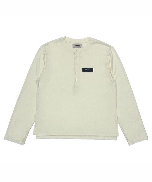 DAIRIKU(ダイリク)の「DAIRIKU / ダイリク Wool Henry Neck L-S Tee(Tシャツ/カットソー・メンズ・ホワイト/ブラック・LARGE/MEDIUM)」の2枚目の写真