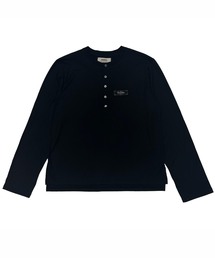 DAIRIKU / ダイリク Wool Henry Neck L-S Tee