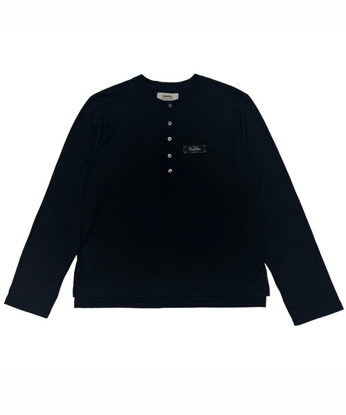 DAIRIKU(ダイリク)の「DAIRIKU / ダイリク Wool Henry Neck L-S Tee(Tシャツ/カットソー・メンズ・ホワイト/ブラック・LARGE/MEDIUM)」の1枚目の写真