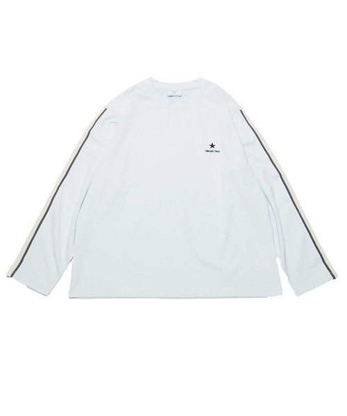 CONVERSE TOKYO(コンバーストウキョウ)の「SIDE LINE LONG SLEEVE TEE(Tシャツ/カットソー・メンズ・ホワイト/チャコールグレー/サックスブルー・MEDIUM/SMALL)」の2枚目の写真