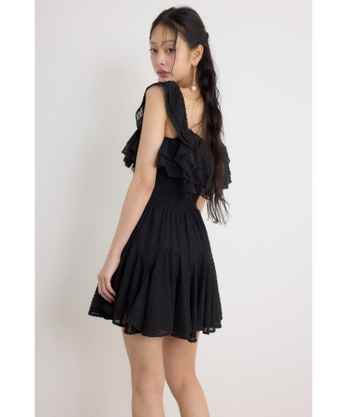 rienda(リエンダ)の「レースアップキャミミニワンピース 秋服(ワンピース・レディース・ブルー/ブラウン/ブラック・MEDIUM/SMALL)」の9枚目の写真