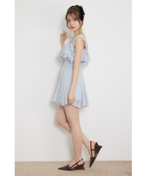 rienda(リエンダ)の「レースアップキャミミニワンピース 秋服(ワンピース・レディース・ブルー/ブラウン/ブラック・MEDIUM/SMALL)」の20枚目の写真