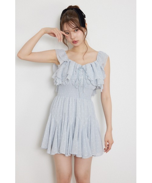 rienda(リエンダ)の「レースアップキャミミニワンピース 秋服(ワンピース・レディース・ブルー/ブラウン/ブラック・MEDIUM/SMALL)」の21枚目の写真