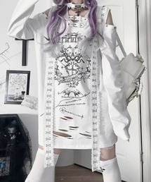 『TricuspidC/トライカスピッドシー』ベルト付きロングスリーブカットソー
