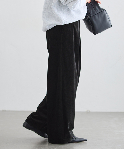 journal standard L'essage(ジャーナルスタンダードレサージュ)の「《追加》ストレッチコーデュロイ 2タックパンツ(その他パンツ・レディース・ベージュ/ピンク/ブラック・36/40/38)」の8枚目の写真