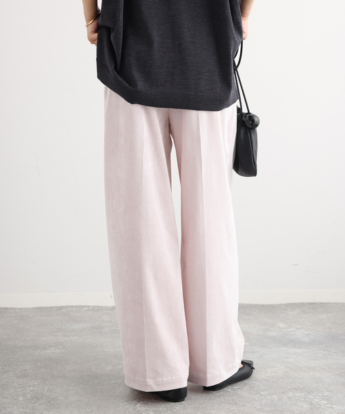 journal standard L'essage(ジャーナルスタンダードレサージュ)の「《追加》ストレッチコーデュロイ 2タックパンツ(その他パンツ・レディース・ベージュ/ピンク/ブラック・36/40/38)」の20枚目の写真