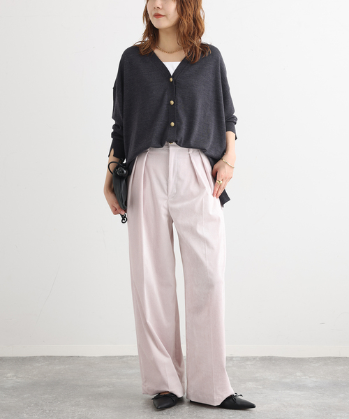 journal standard L'essage(ジャーナルスタンダードレサージュ)の「《追加》ストレッチコーデュロイ 2タックパンツ(その他パンツ・レディース・ベージュ/ピンク/ブラック・36/40/38)」の21枚目の写真