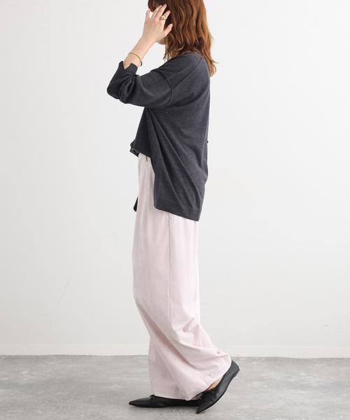 journal standard L'essage(ジャーナルスタンダードレサージュ)の「《追加》ストレッチコーデュロイ 2タックパンツ(その他パンツ・レディース・ベージュ/ピンク/ブラック・36/40/38)」の22枚目の写真