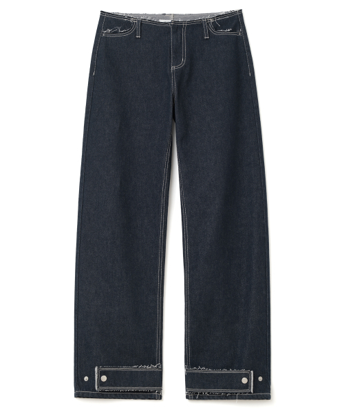 MILLO WOMEN（ミロウーマン）の「ローカットリラックスドジーンズ [インディゴ]（デニムパンツ・レディース・その他・SMALL/MEDIUM）」の2枚目の写真