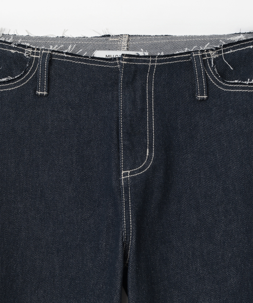 MILLO WOMEN（ミロウーマン）の「ローカットリラックスドジーンズ [インディゴ]（デニムパンツ・レディース・その他・SMALL/MEDIUM）」の4枚目の写真