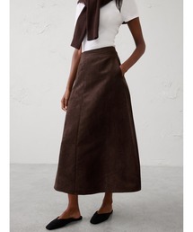 BANANA REPUBLIC FACTORY STORE 日本限定 ヴィーガンスエード Aラインミディスカート