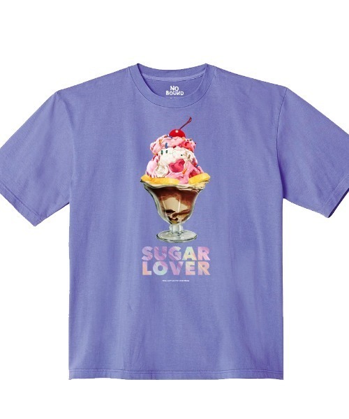 NOBOUND(ノーバウンド)の「NOBOUND(ノーバウンド) 半袖Tシャツ パフェイラスト プリント ビッグシルエット ストリート 原宿系 メンズ ユニセックス(Tシャツ/カットソー・メンズ・ホワイト/ブラック/ライトベージュ/ダルブルー系・XL/L/M)」の1枚目の写真