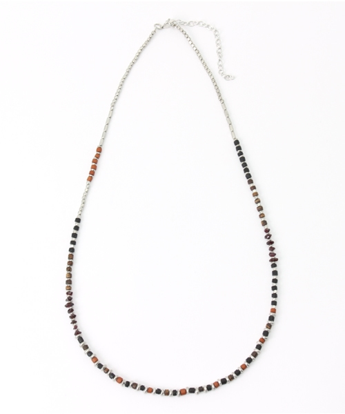 RAGEBLUE（レイジブルー）の「マルチコンビネックレス/715688（ネックレス・メンズ・ライトブルー/ダークブラウン・FREE）」の2枚目の写真