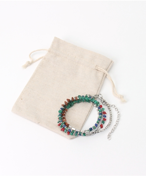 RAGEBLUE（レイジブルー）の「マルチコンビネックレス/715688（ネックレス・メンズ・ライトブルー/ダークブラウン・FREE）」の5枚目の写真