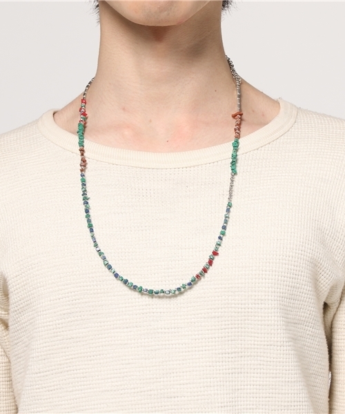 RAGEBLUE（レイジブルー）の「マルチコンビネックレス/715688（ネックレス・メンズ・ライトブルー/ダークブラウン・FREE）」の7枚目の写真