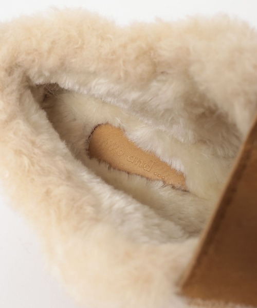 niko and...(ニコアンド)の「フェイクムートンベルトシューズ(ブーツ・レディース・ブラック/キャメル・SMALL/LARGE/MEDIUM)」の10枚目の写真
