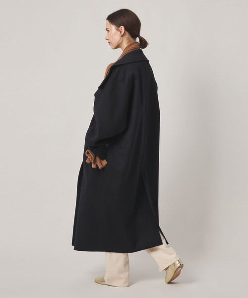 Steven Alan(スティーブンアラン)の「<Steven Alan>ウール カシミヤ リバー ロング コート(ステンカラーコート・レディース・ベージュ/ブラック・S/M)」の6枚目の写真