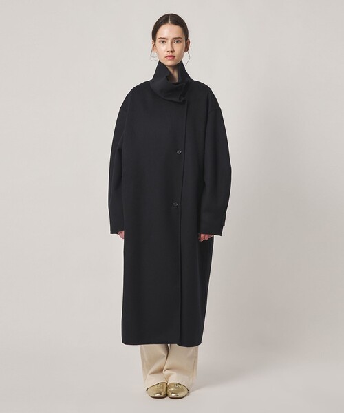 Steven Alan(スティーブンアラン)の「<Steven Alan>ウール カシミヤ リバー ロング コート(ステンカラーコート・レディース・ベージュ/ブラック・S/M)」の9枚目の写真