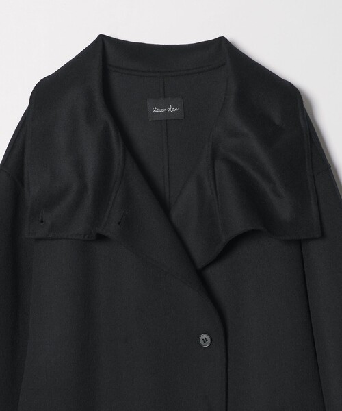 Steven Alan(スティーブンアラン)の「<Steven Alan>ウール カシミヤ リバー ロング コート(ステンカラーコート・レディース・ベージュ/ブラック・S/M)」の17枚目の写真