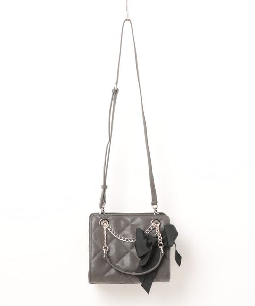 JILL STUART(ジルスチュアート)の「JILL STUART(ジル スチュアート) レディ ミニトート(ハンドバッグ・レディース・キナリ/ブラック/グレー・FREE)」の3枚目の写真
