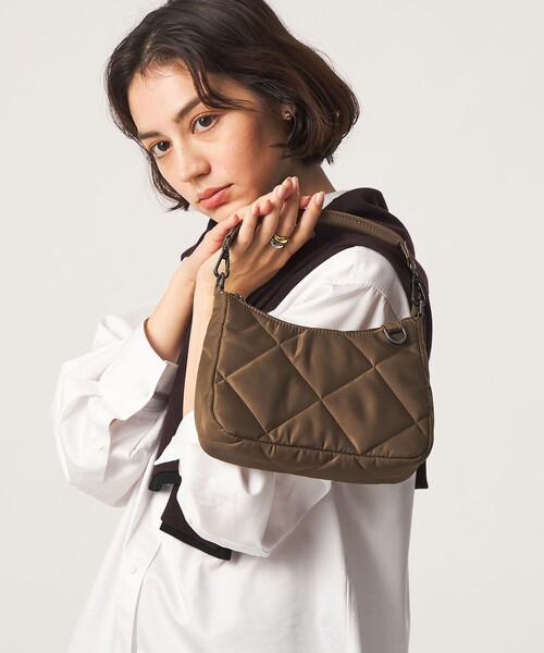 green label relaxing(グリーンレーベルリラクシング)の「<PARTE>キルティング 2WAYバッグ MINI / ハンドバッグ / ショルダーバッグ はっ水(ショルダーバッグ・レディース・モカ/ブラック/オリーブ・FREE)」の1枚目の写真