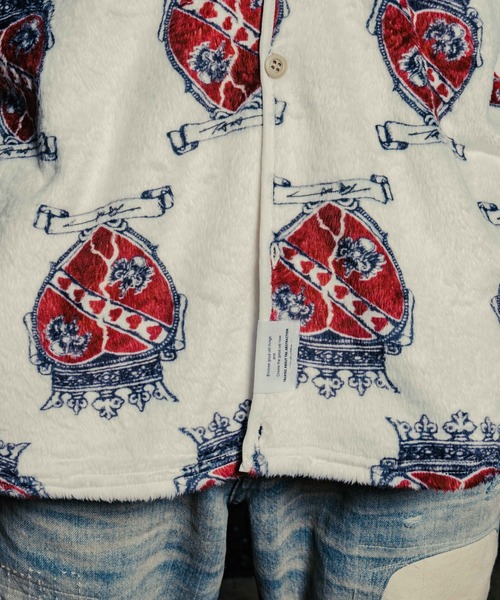 ROYAL FLASH（ロイヤルフラッシュ）の「TALKING ABOUT THE ABSTRACTION/トーキングアバウトジアブストラクション/別注 EX CARDIGAN（カーディガン/ボレロ・メンズ・ホワイト/ブラック/グリーン・M/L/XL）」の7枚目の写真