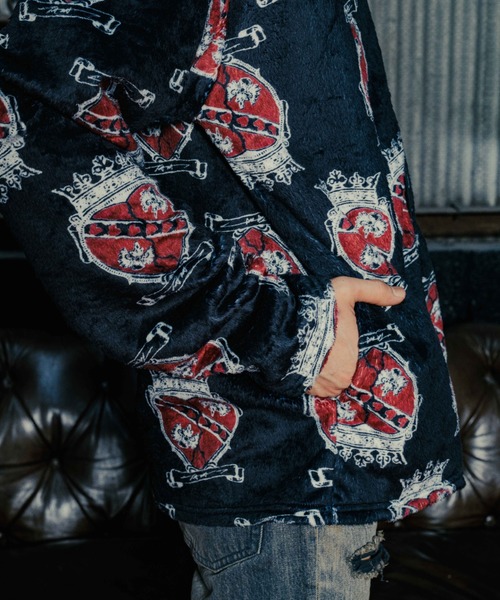 ROYAL FLASH（ロイヤルフラッシュ）の「TALKING ABOUT THE ABSTRACTION/トーキングアバウトジアブストラクション/別注 EX CARDIGAN（カーディガン/ボレロ・メンズ・ホワイト/ブラック/グリーン・M/L/XL）」の22枚目の写真