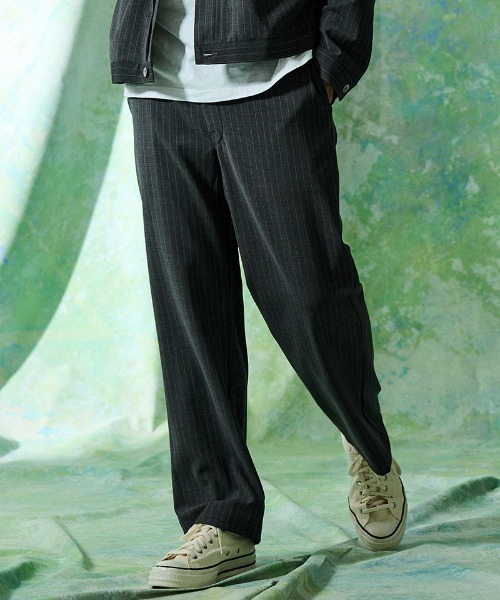ACANTHUS（アカンサス）の「mp15424- Stripe Tropical Wool Pants ウールストライプパンツ(PT2701)（その他パンツ・メンズ・チャコール/ブラック・XL/L/M/S）」の3枚目の写真