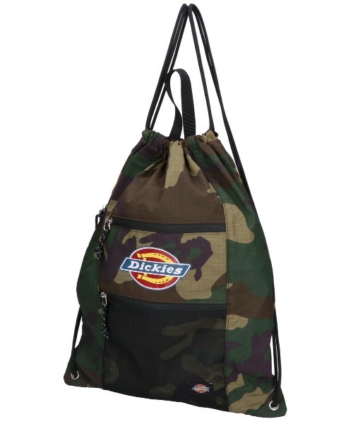 Dickies(ディッキーズ)の「【DICKIES/ディッキーズ】ICON LOGO KNAPSACK / ナップサック 81932400(バックパック/リュック・メンズ・チャコールグレー/グリーン系その他・FREE)」の1枚目の写真