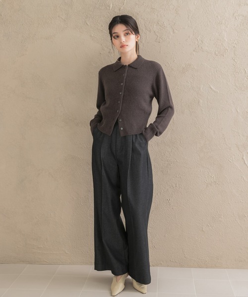 URBAN RESEARCH ROSSO WOMEN(アーバンリサーチ ロッソ)の「PERFECT DENIM SLACKS(デニムパンツ・レディース・ブラウン/インディゴブルー・36/38)」の13枚目の写真