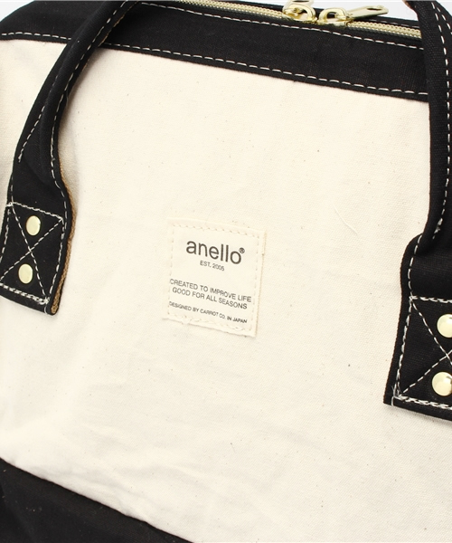 anello（アネロ）の「【anello】キャンバス配色口金リュック（バックパック/リュック・レディース・ダークグリーン/ブラック/ネイビー・ONE SIZE）」の7枚目の写真