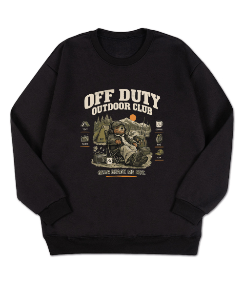 BEMIGHTY(ビーマイティー)の「OFF DUTY オーバーサイズ 特殊両面スウェットシャツ ブラック(スウェット・メンズ・その他・MEDIUM/LARGE/X-LARGE/XX-LARGE)」の1枚目の写真