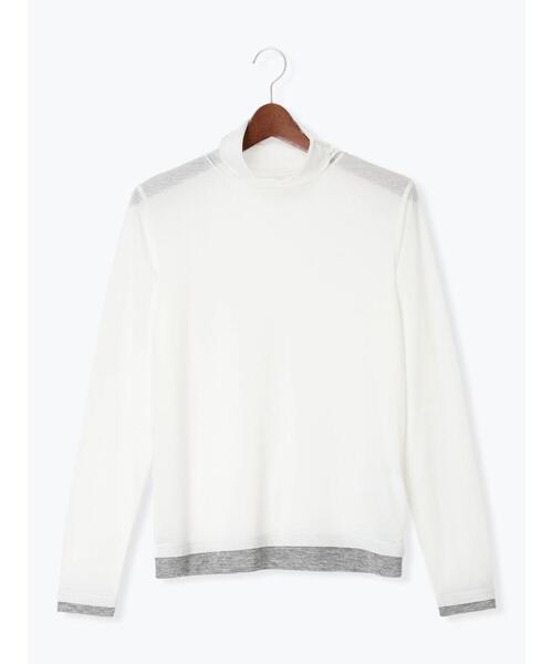 Te chichi(テチチ)の「配色レイヤードハイネックプルオーバー(Tシャツ/カットソー・レディース・レッド/チャコールグレー/オフホワイト・F)」の11枚目の写真