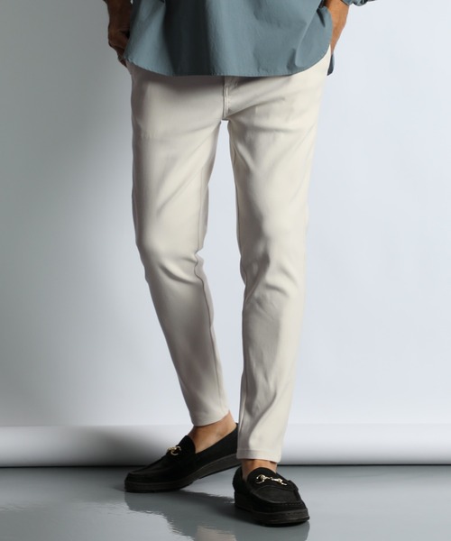GUM STRETCH」BASIC SKINNY EASY CHINO PANTS：超伸縮「ガムストレッチ