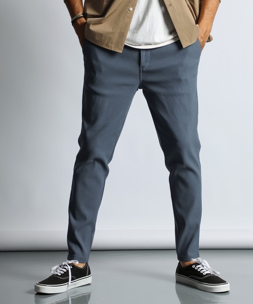 GUM STRETCH」BASIC SKINNY EASY CHINO PANTS：超伸縮「ガムストレッチ