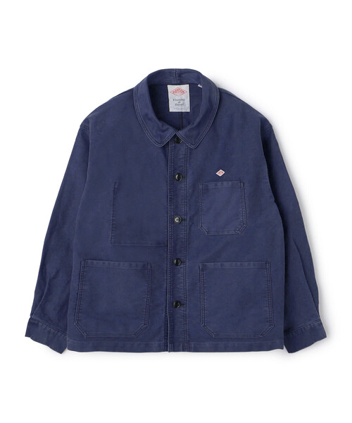 DANTON(ダントン)の「Men's Moleskin Wide Coverall Jacket(ダウンジャケット/コート・メンズ・ブラック/ネイビー・40/42/44)」の1枚目の写真
