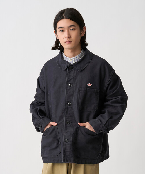 DANTON(ダントン)の「Men's Moleskin Wide Coverall Jacket(ダウンジャケット/コート・メンズ・ブラック/ネイビー・40/42/44)」の3枚目の写真