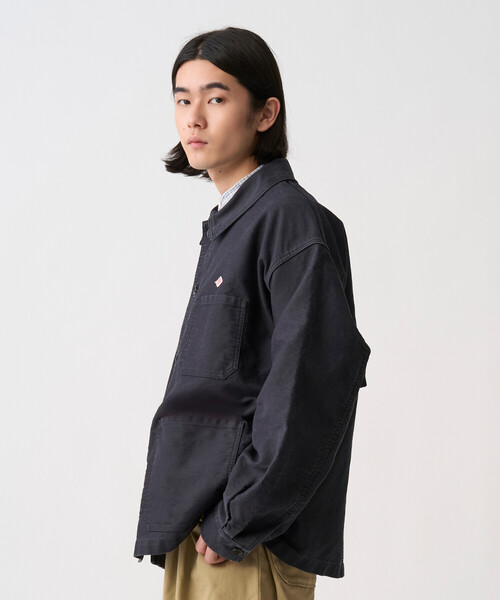 DANTON(ダントン)の「Men's Moleskin Wide Coverall Jacket(ダウンジャケット/コート・メンズ・ブラック/ネイビー・40/42/44)」の4枚目の写真