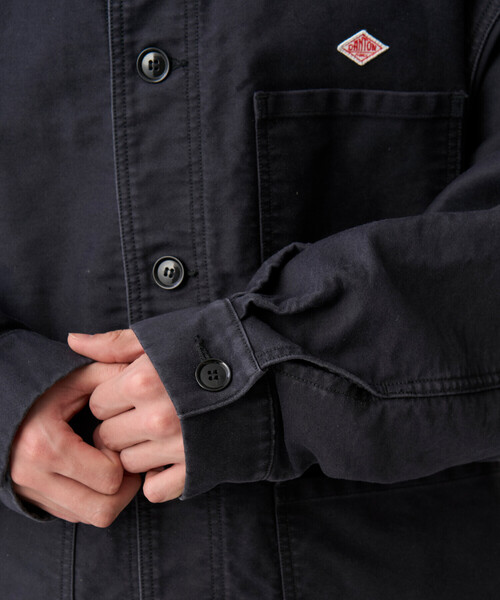 DANTON(ダントン)の「Men's Moleskin Wide Coverall Jacket(ダウンジャケット/コート・メンズ・ブラック/ネイビー・40/42/44)」の6枚目の写真