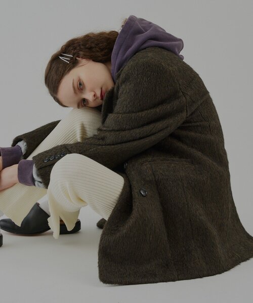 WHIMSIC(ウィムジック)の「【UNISEX】シャギーダブルブレストジャケット(テーラードジャケット・メンズ・ブラウン/モカ・FREE)」の11枚目の写真