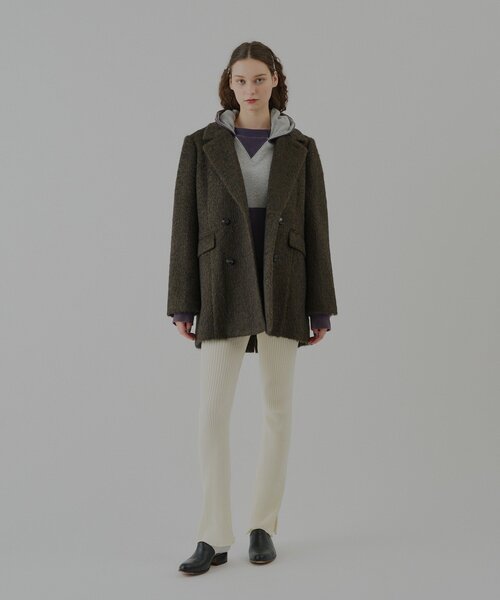 WHIMSIC(ウィムジック)の「【UNISEX】シャギーダブルブレストジャケット(テーラードジャケット・メンズ・ブラウン/モカ・FREE)」の12枚目の写真