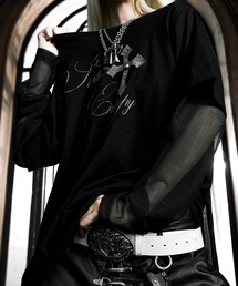 ROSEN KREUZ（ローゼンクロイツ）の「【Rosen Kreuz】RUIN LAYERED MESH LONG SLEEVE / 【ローゼンクロイツ】ルインレイヤードメッシュロンT（Tシャツ/カットソー）」