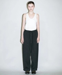 my beautiful landlet（マイビューティフルランドレット）の「【my beautiful landlet】 MILAN RIB CUT-OFF WIDE EASY PANTS（その他パンツ）」