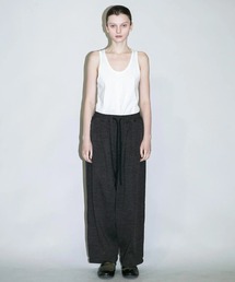 my beautiful landlet（マイビューティフルランドレット）の「【my beautiful landlet】 MILAN RIB CUT-OFF WIDE EASY PANTS（その他パンツ）」