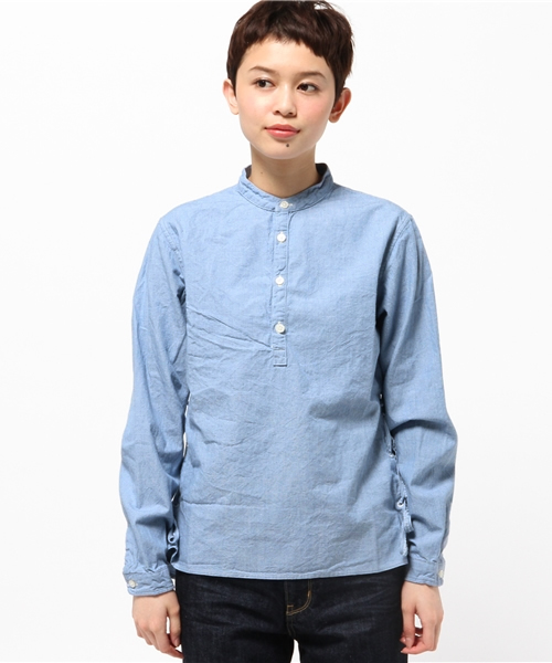 CIAOPANIC（チャオパニック）の「【ONES STROKE】　LACEUPDUNGAREE（シャツ/ブラウス・レディース・ブルー・FREE）」の2枚目の写真