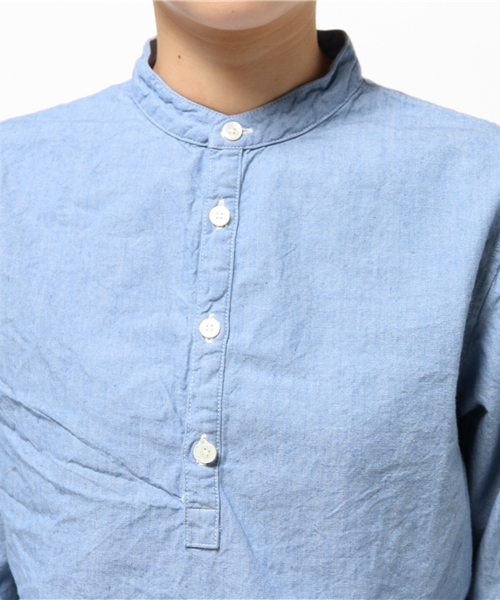 CIAOPANIC（チャオパニック）の「【ONES STROKE】　LACEUPDUNGAREE（シャツ/ブラウス・レディース・ブルー・FREE）」の5枚目の写真